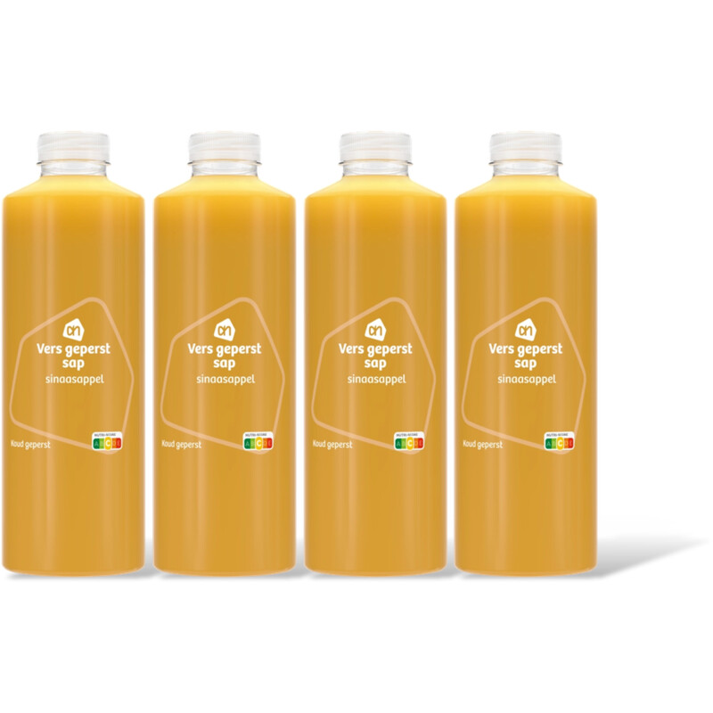 AH Vers geperst sap sinaasappel 4 pack