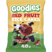 Goodies Luchtige rijstwafeltjes rood fruit 3+