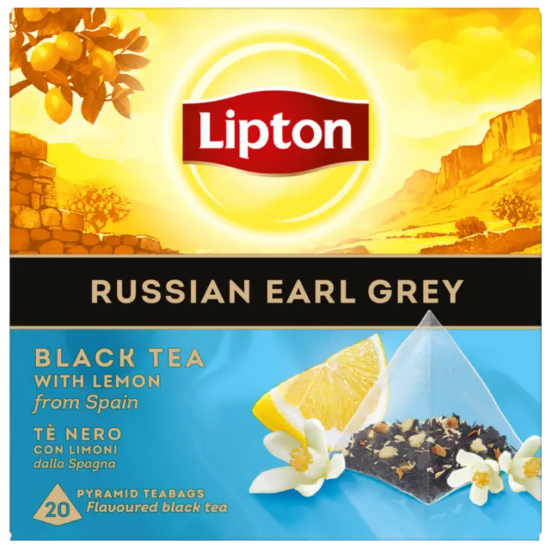 Lipton Russian earl grey black tea lemon