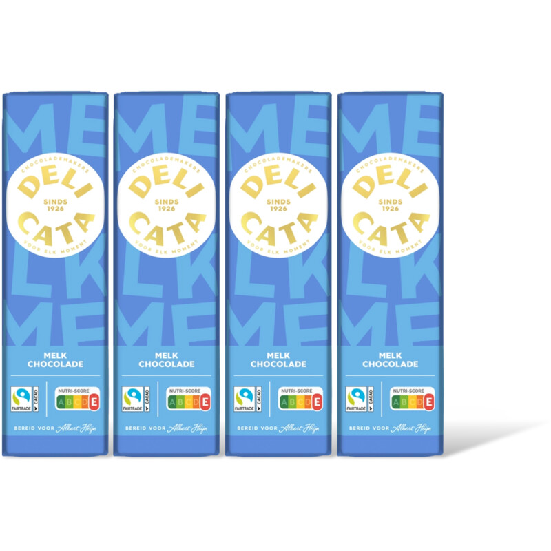 Delicata Reep melk chocolade 4 pack