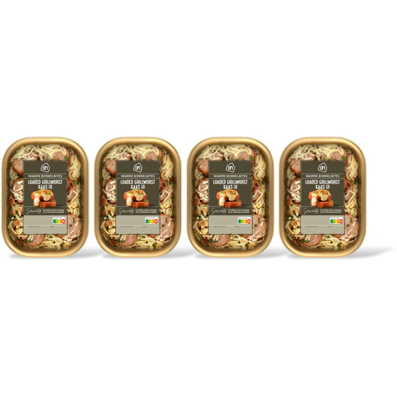 AH Loaded grillworst kaas ui 4-pack