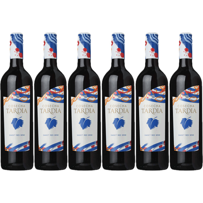 Een afbeelding van Tardia Sweet red wine 6 flessen
