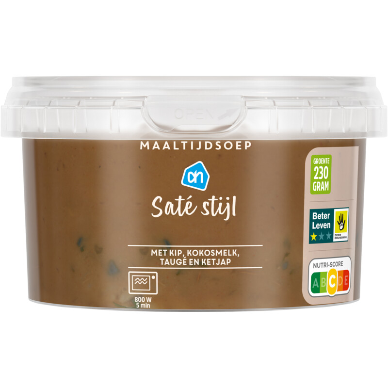 Een afbeelding van AH Maaltijdsoep sate stijl