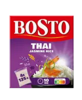 Bosto Thai jasmin rice 4x125g BEL