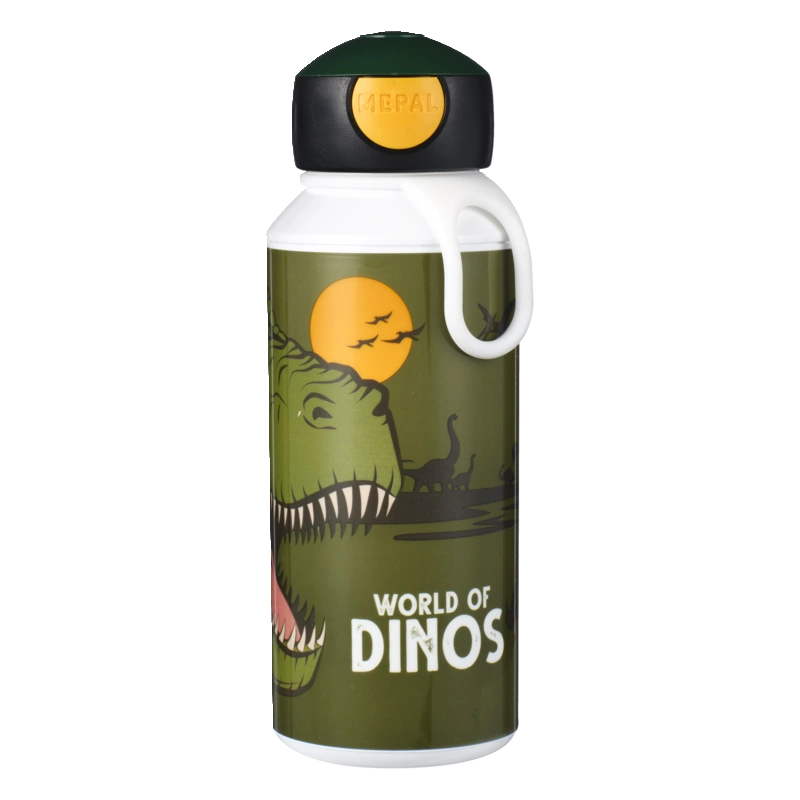 Drinkfles pop-up campus dino