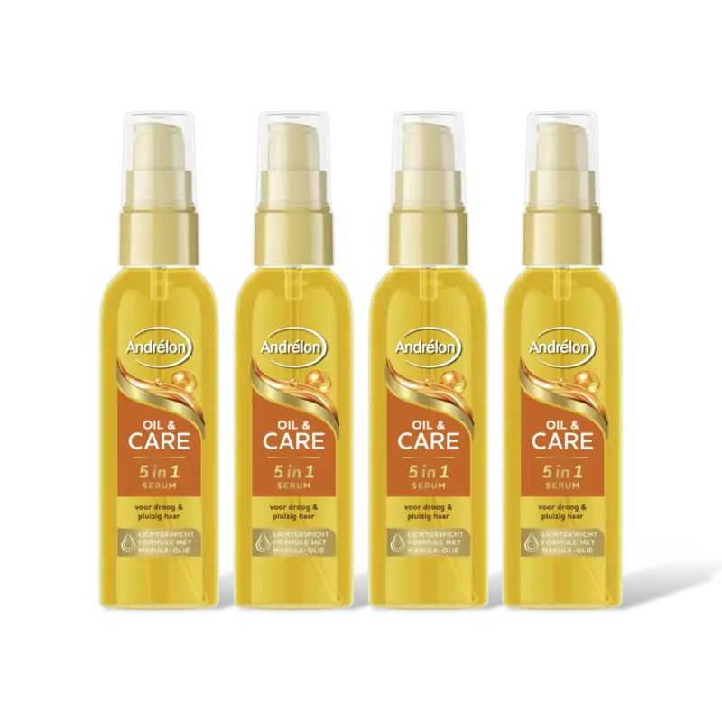 Andrélon Oil & care 5in1 serum oil 4-pack