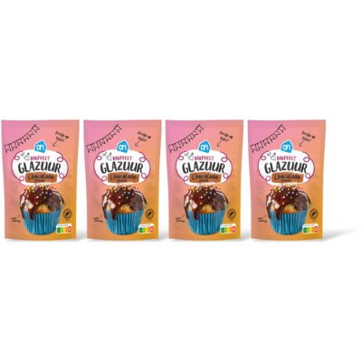 pdp-image-AH Bakfeest glazuur chocolade smaak 4-pack