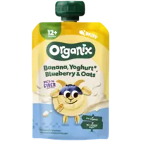 Organix Nutri fiber banana, yoghurt & oats 12m+