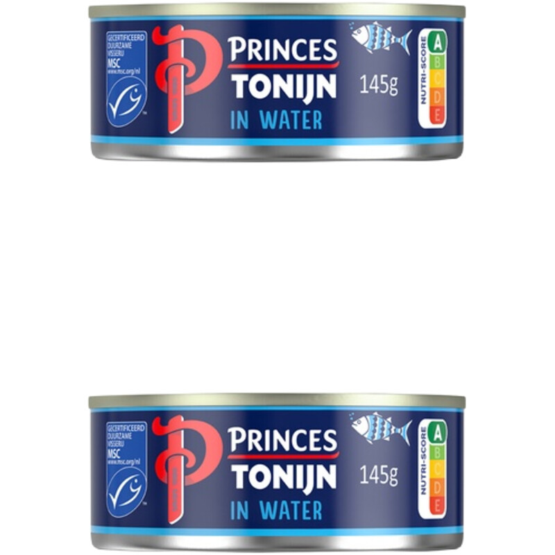 Een afbeelding van Princes tonijnstukken in water 2-pack