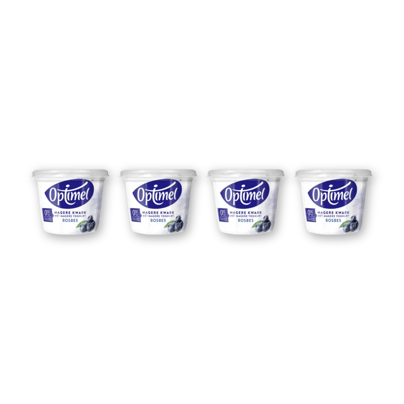 Optimel Magere kwark bosbes 4-pack