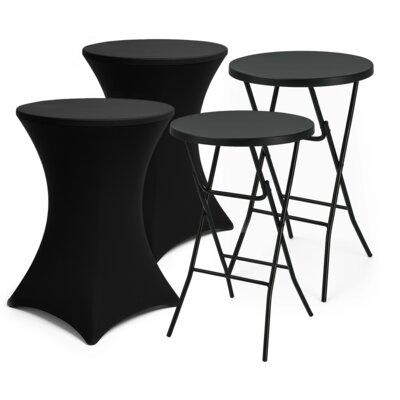 pdp-image-Brixy Statafel met rok zwart 2 stuks