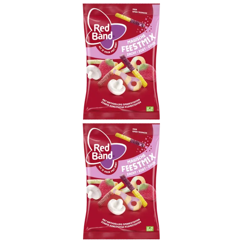 Red Band Magische feestmix zacht zoet zuur 2-pack