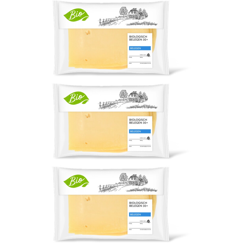 AH Biologisch Belegen 30+ plakken 3-pack