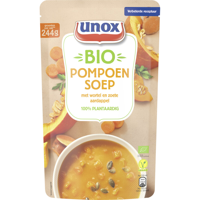 Unox Biologische pompoen soep