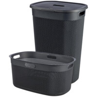 Curver Antraciet wasmand 55L + 45L