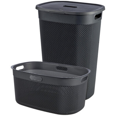 pdp-image-Curver Antraciet wasmand 55L + 45L