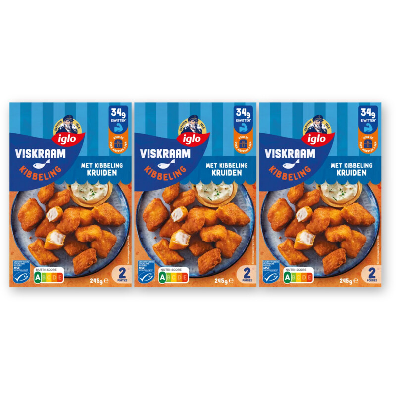 Iglo Viskraam kibbeling 3-pack