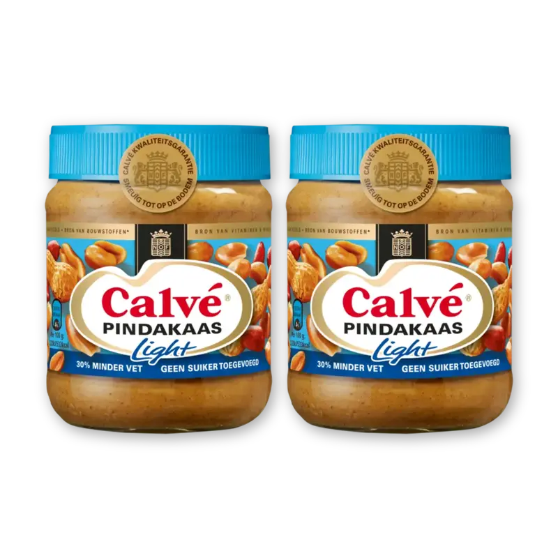 Calvé Pindakaas light 2-pack
