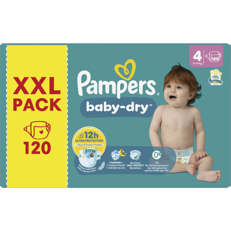 Een afbeelding van Pampers Baby-dry luiers XXL pack maat 4