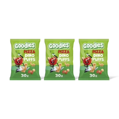 pdp-image-Goodies Snack dino puffs pizza 3+ jaar 3-pack