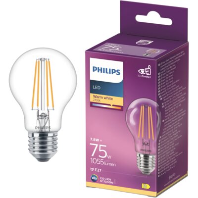 pdp-image-Philips Led fil standaard helder E27 75W