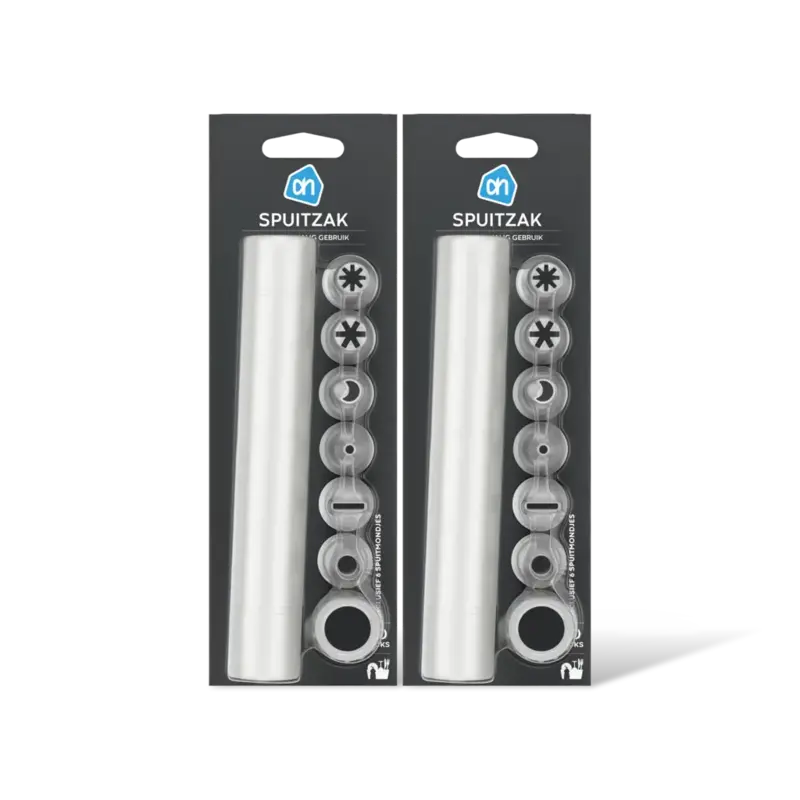 Spuitzakken met mondjes 2-pack