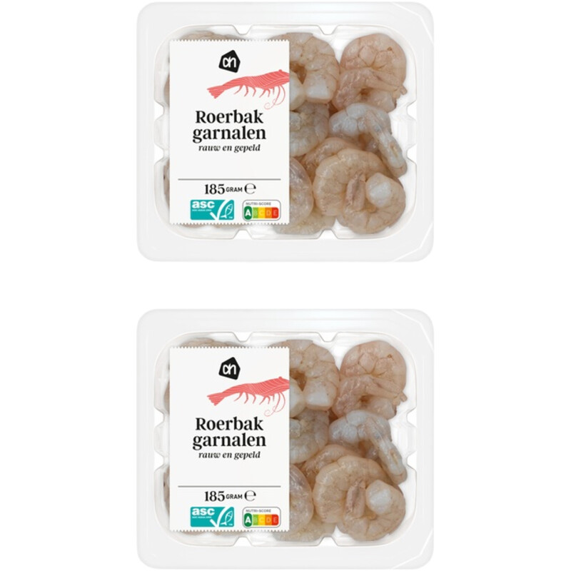 Een afbeelding van AH Roerbakgarnalen naturel 2-pack