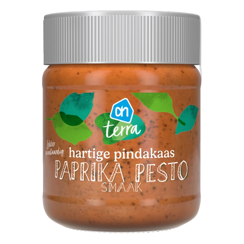 Hartige pindakaas paprika-pesto smaak