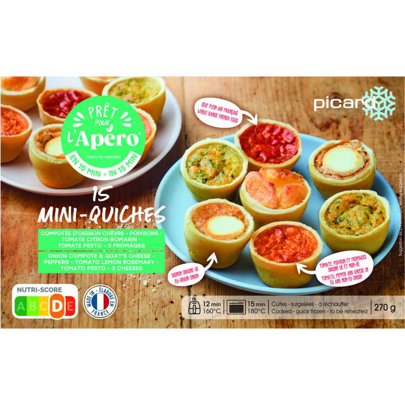 Picard 15 mini-quiches bestellen | Albert Heijn