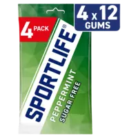 Sportlife Peppermint sugar free gums 4-pack