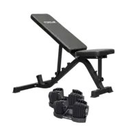 Focus Fitness Trainingsbank + dumbbellset