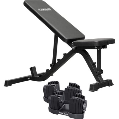 pdp-image-Focus Fitness Trainingsbank + dumbbellset