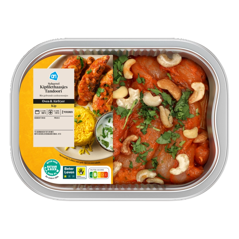AH Ovenschotel scharrel kiphaasjes tandoori