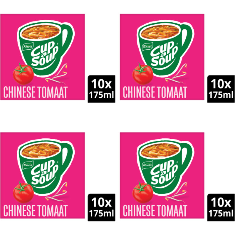 Een afbeelding van Knorr Cup-a-soup chinese tomaat 10-pack 4-pack