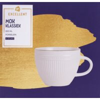Een afbeelding van AH Excellent Mok klassiek ribbel 200ml