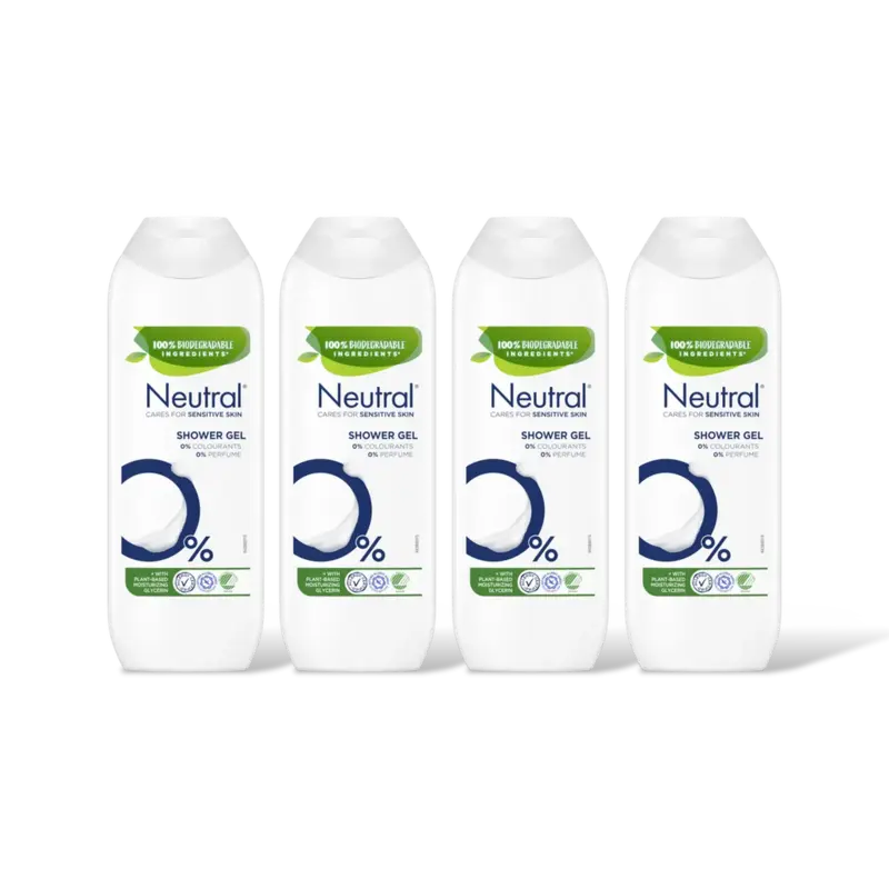 Neutral Showergel 0% 4-pack