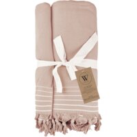 Een afbeelding van Walra Hamamdoek remade cotton roze 200x200cm