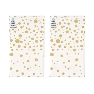 pdp-image-AH Tafellaken goud stip 138x220cm 2-pack