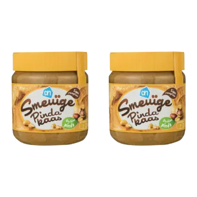 pdp-image-AH Smeuïge pindakaas stukjes pinda 2-pack