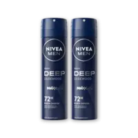 NIVEA Men deep black carbon anti-transp 2-pack