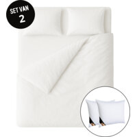 Een afbeelding van Ten Cate 2 Katoensat dbo 140x200/220 wit 2k