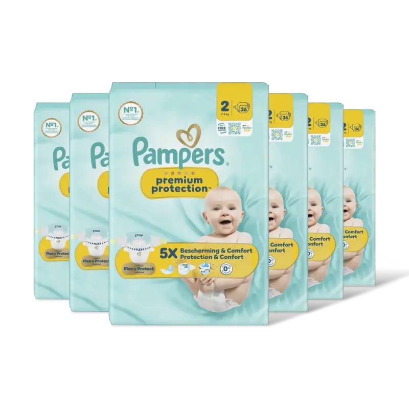 Premium protection luiers maat 2 6-pack