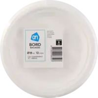 AH Bord rond wit bagasse 180mm
