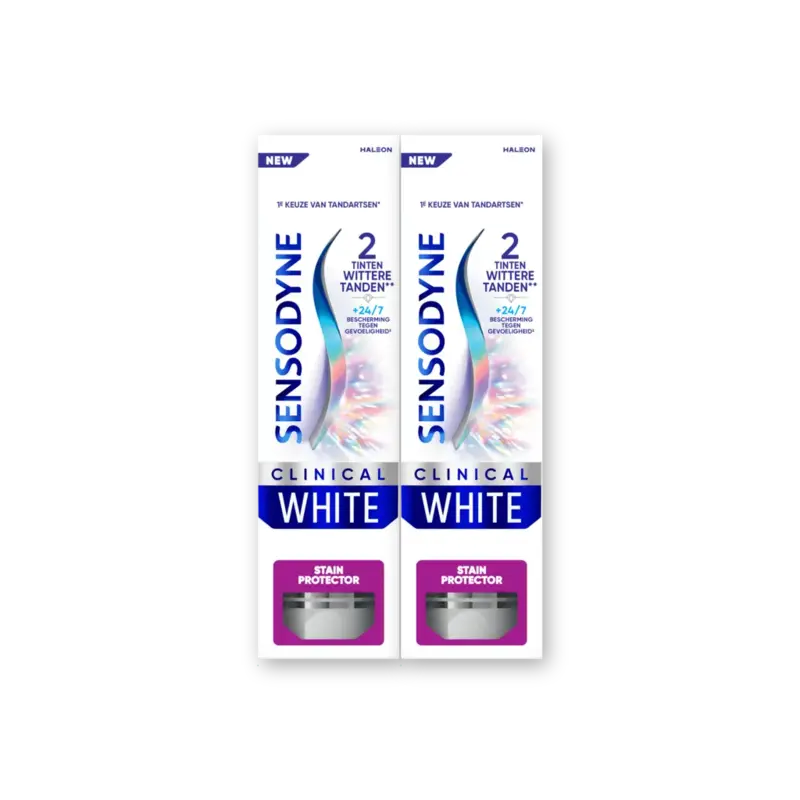 Sensodyne Clinical white stain protector 2-pack
