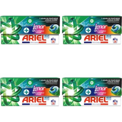 pdp-image-Ariel 4-in-1 pods+ unstoppables wascap 4-pack