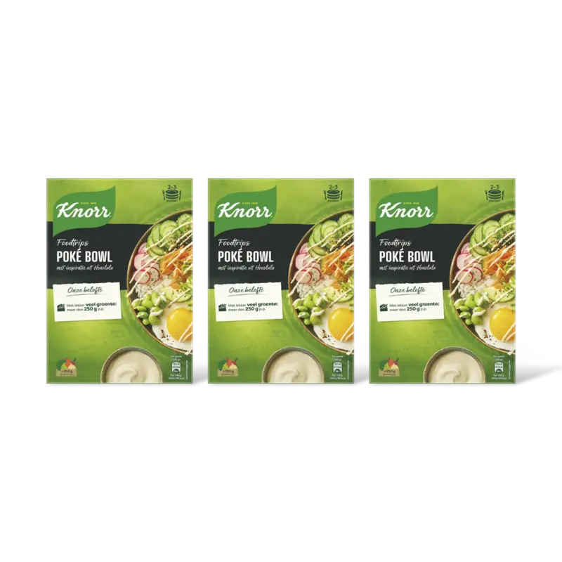 Knorr Foodtrips poke bowl 3-pack