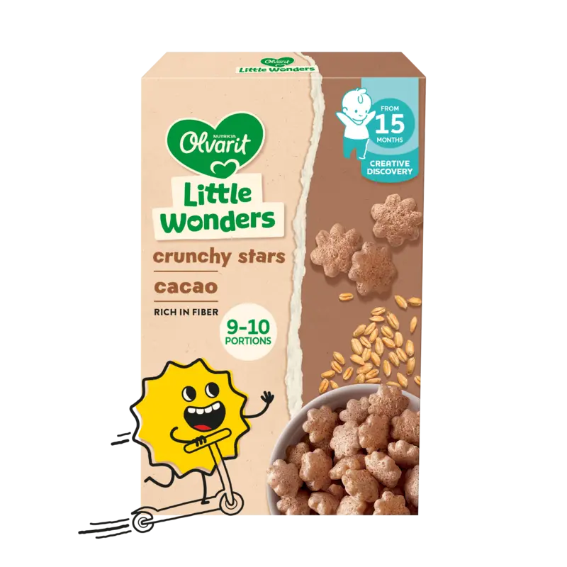 Little Wonders cacao crunchy stars 1-3 yr