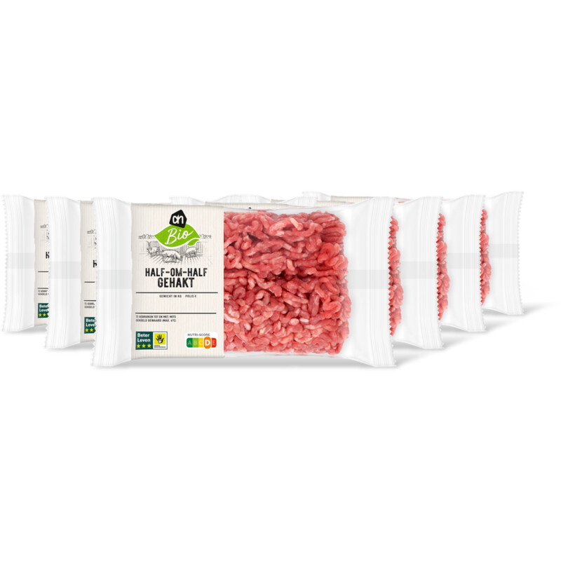 AH Biologisch Half-om-half gehakt 6-pack