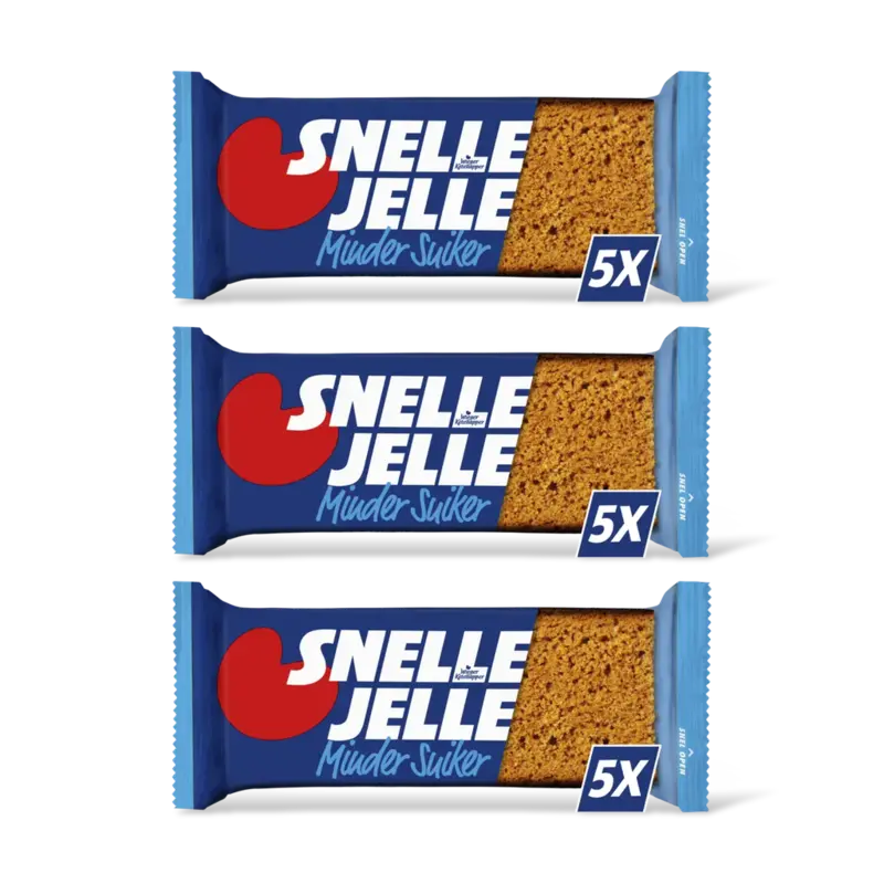 Snelle Jelle Kruidkoek minder suiker 5-pack 3-pack