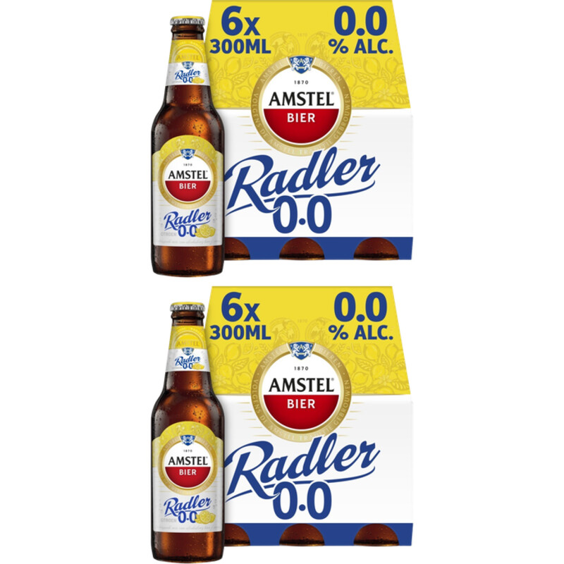 Een afbeelding van Amstel Radler citroen 0.0%12-pack